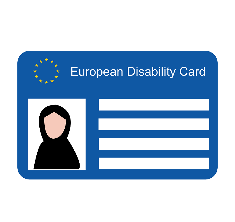 Illustration de le carte européenne du handicap